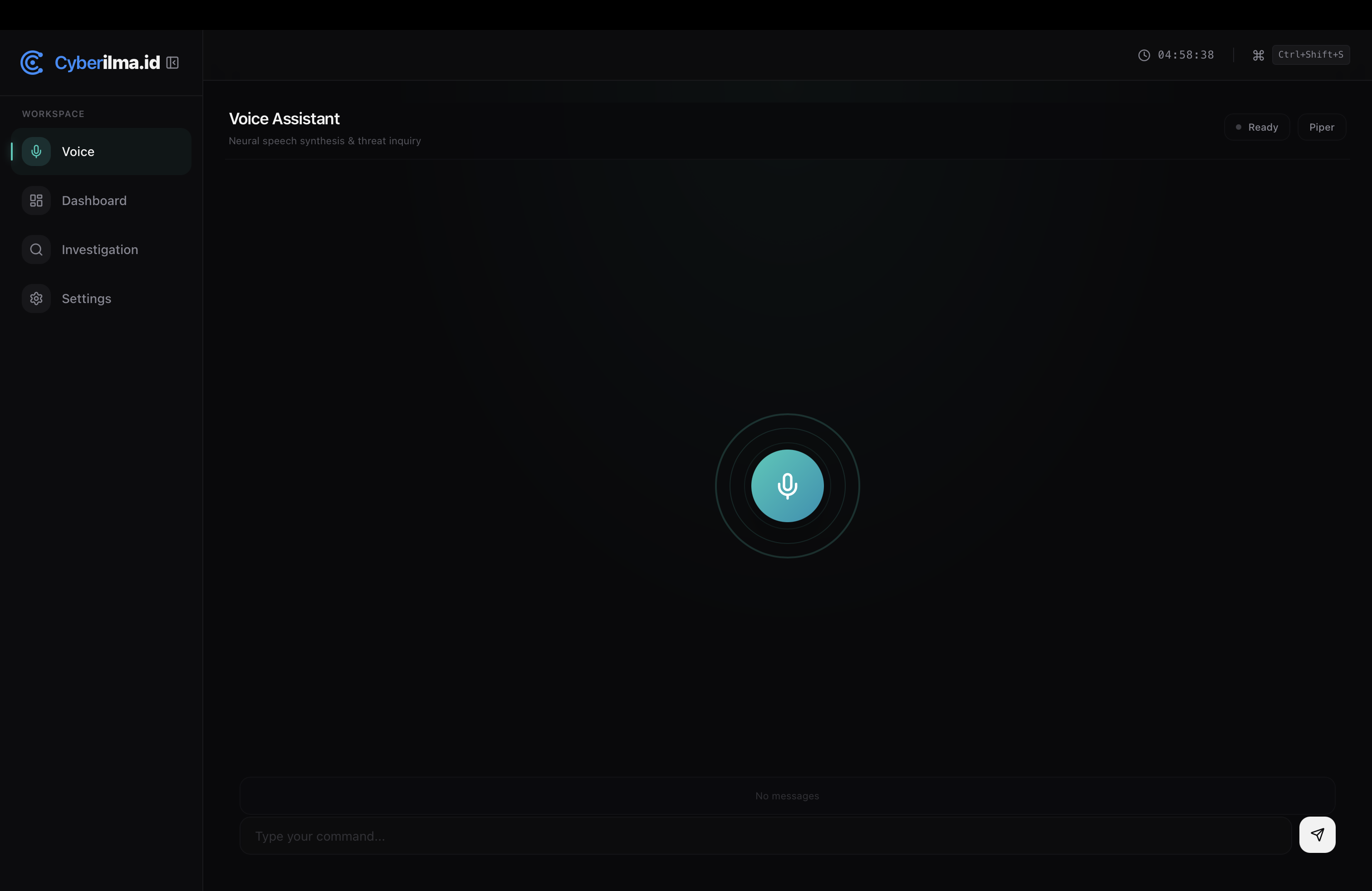 AI-Voice Driven SOC (Aegis Iris) Screenshot 1